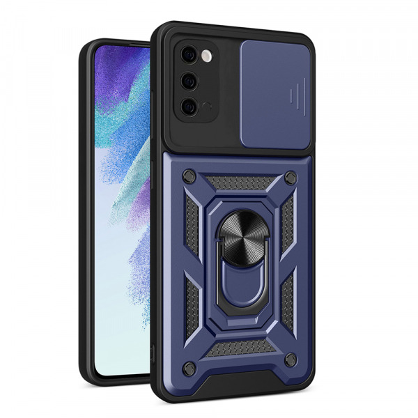 Husa pentru Samsung Galaxy S20 5G G981 / S20 G980, Techsuit, CamShield, Albastra