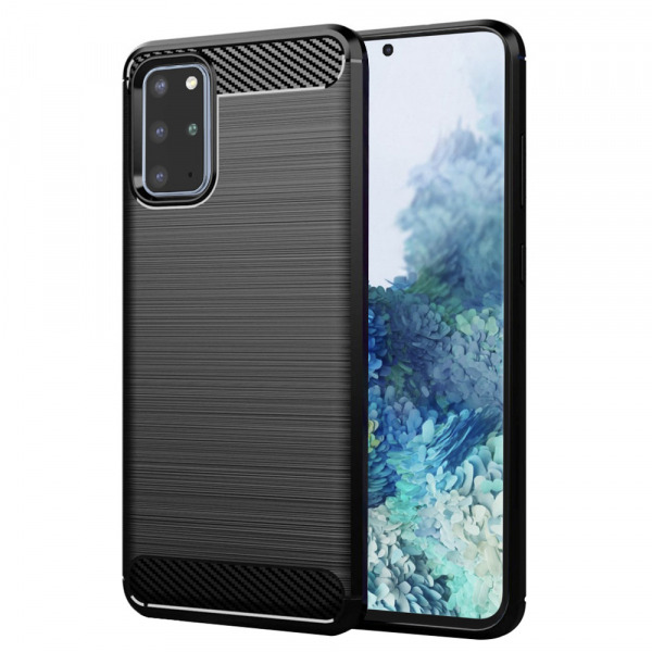 Husa pentru Samsung Galaxy S20+ 5G G986 / S20+ G985, Techsuit, Carbon, Neagra