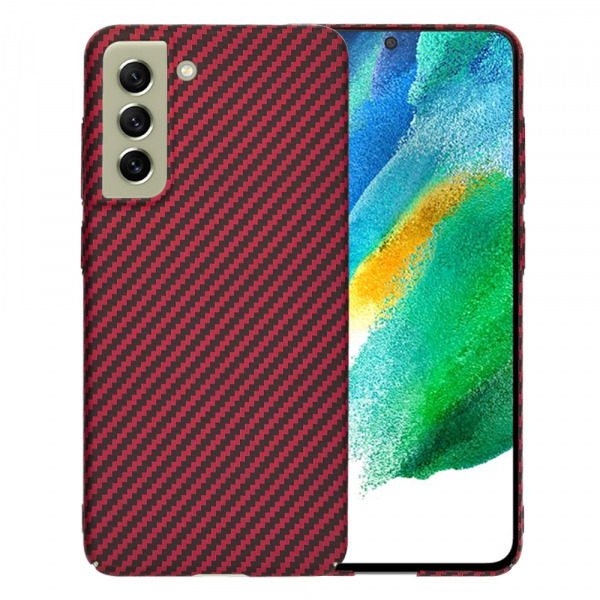 Husa pentru Samsung Galaxy S21 FE 5G G990, Techsuit, Carbonite FiberShell, Rosie