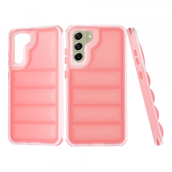 Husa pentru Samsung Galaxy S21 FE 5G G990, Techsuit, Wave Shield, Rosie