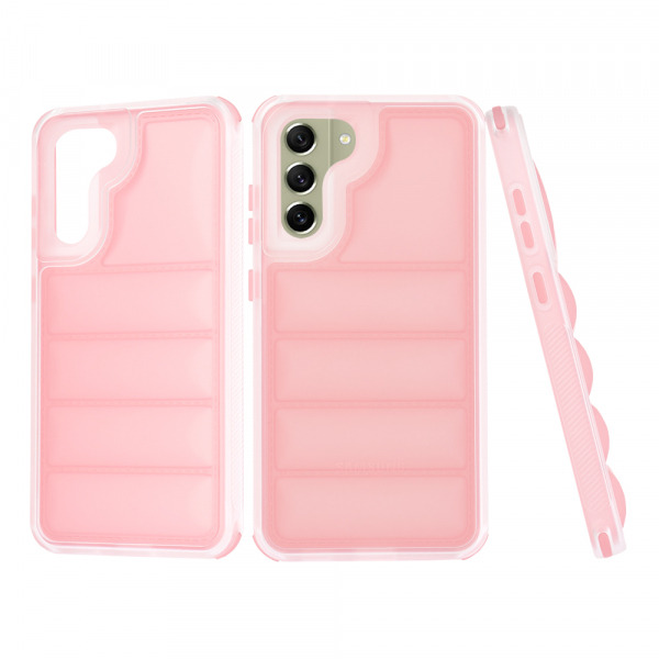 Husa pentru Samsung Galaxy S21 FE 5G G990, Techsuit, Wave Shield, Roz