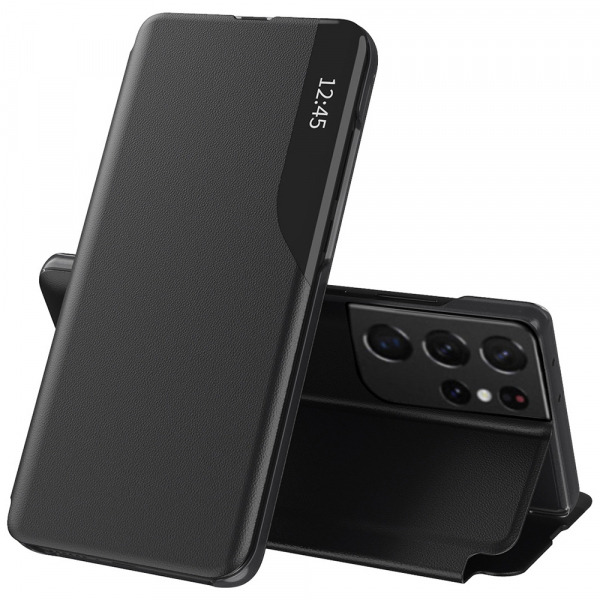 Husa pentru Samsung Galaxy S21 Ultra 5G G998, Techsuit, eFold, Neagra