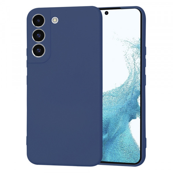 Husa pentru Samsung Galaxy S22 5G S901, Techsuit, SoftFlex, Bleumarin