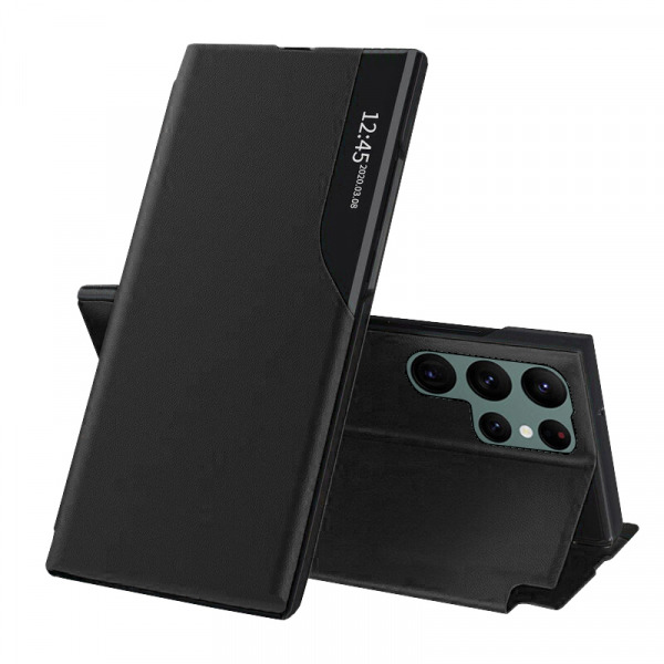 Husa pentru Samsung Galaxy S22 Ultra 5G S908, Techsuit, eFold, Neagra