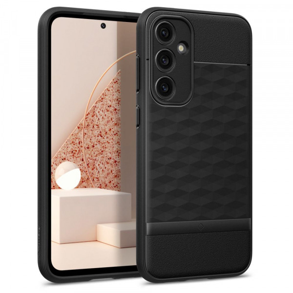 Husa pentru Samsung Galaxy S23 FE S711, Spigen, Caseology Parallax, Neagra Mata