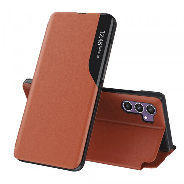 Husa pentru Samsung Galaxy S23 FE S711, Techsuit, eFold, Portocalie