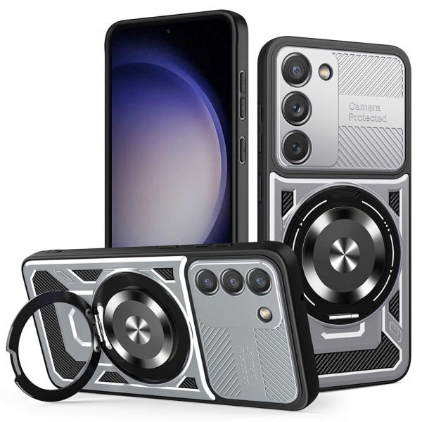 Husa pentru Samsung Galaxy S23 S911, Techsuit, RuggedCam, Gri