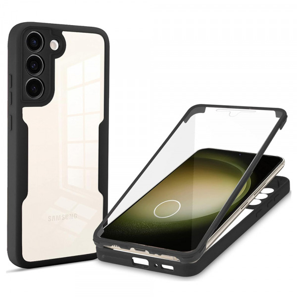 Husa pentru Samsung Galaxy S23+ S916, Techsuit, ColorVerse 360, Neagra