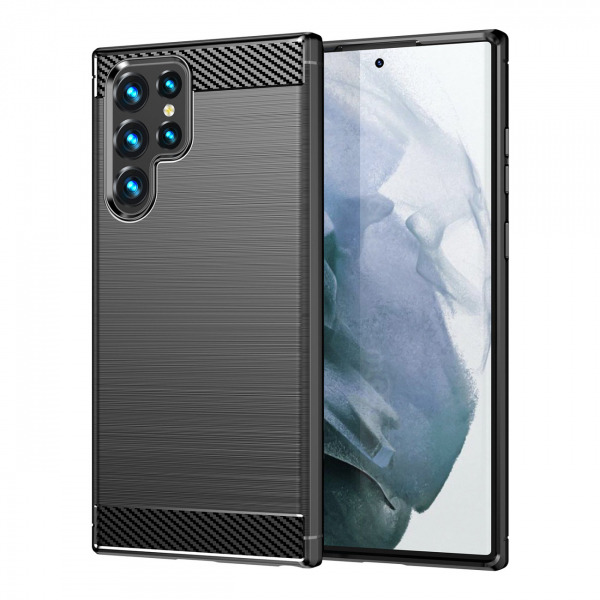 Husa pentru Samsung Galaxy S23 Ultra S918, OEM, Carbon, Neagra