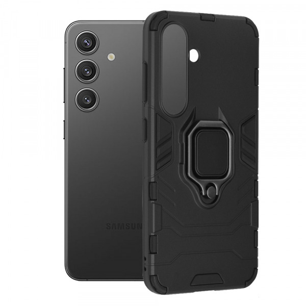 Husa pentru Samsung Galaxy S24 S921, Techsuit, Shield, Neagra