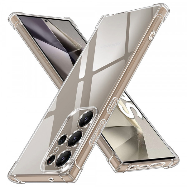Husa pentru Samsung Galaxy S24 Ultra S928, Techsuit, Shockproof Clear, Transparenta