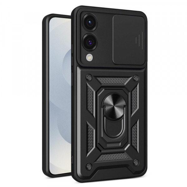 Husa pentru Samsung Galaxy S25 Edge S937, Techsuit, CamShield, Neagra
