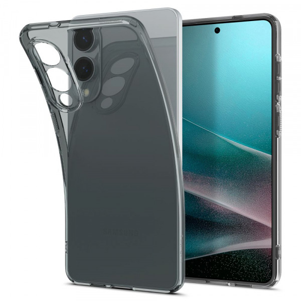 Husa pentru Samsung Galaxy S25 Edge S937, Spigen, Liquid Crystal, Fumurie ACS09426