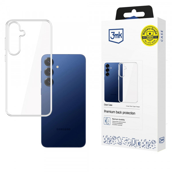 Husa pentru Samsung Galaxy S25 FE, 3MK, Clear, Transparenta