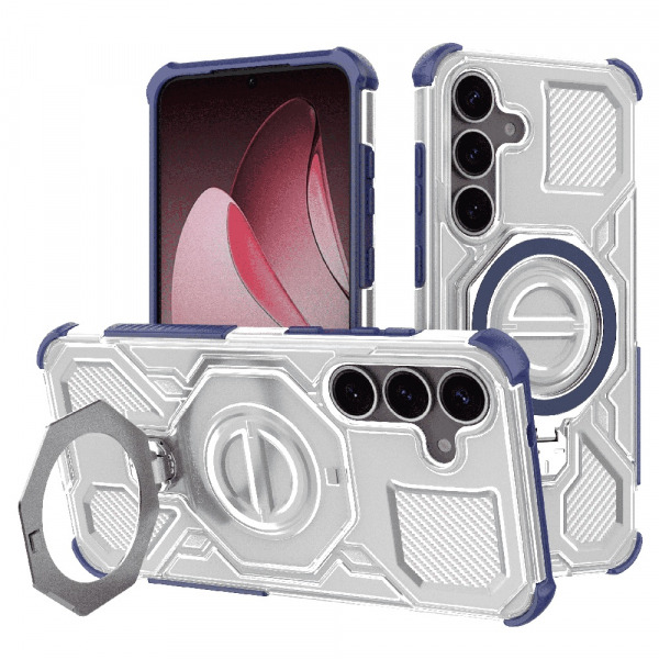 Husa pentru Samsung Galaxy S25 S931, Techsuit, Carbon Shield Pro, Albastra