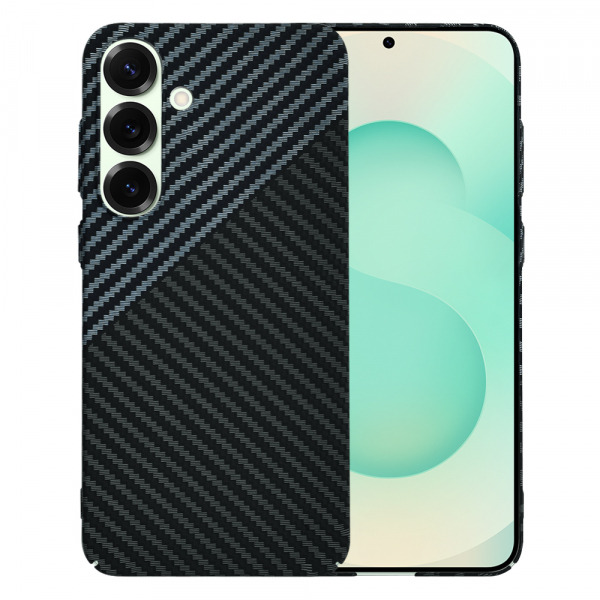 Husa pentru Samsung Galaxy S25+ S936, Techsuit, Carbonite FiberShell, Neagra Gri