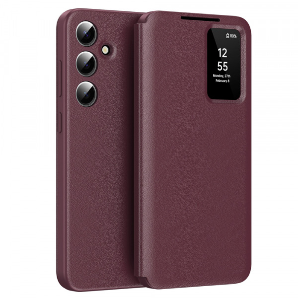 Husa pentru Samsung Galaxy S25+ S936, Techsuit, SmartView, Rosie