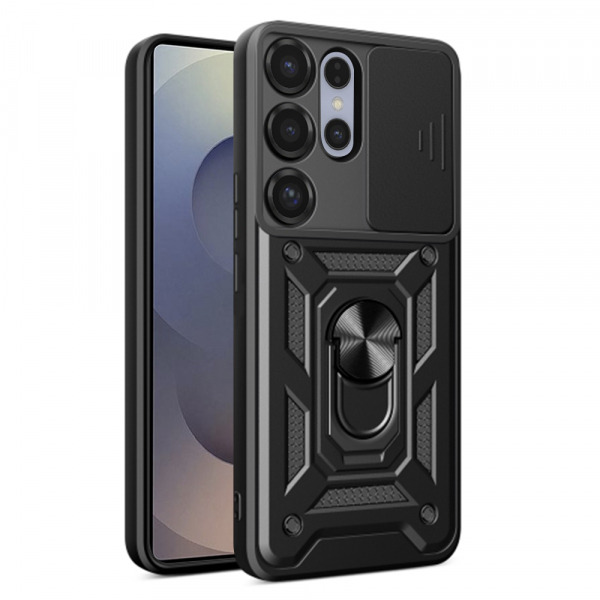 Husa pentru Samsung Galaxy S25 Ultra S938, Techsuit, CamShield, Neagra