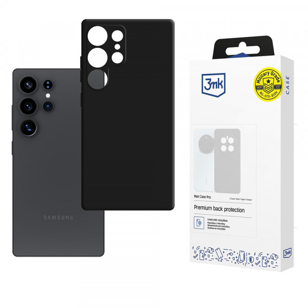 Husa pentru Samsung Galaxy S25 Ultra S938, 3MK, Pro, Neagra Mata