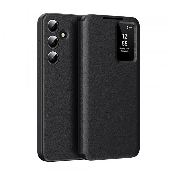 Husa pentru Samsung Galaxy S26 FE S741, Techsuit, SmartView, Neagra