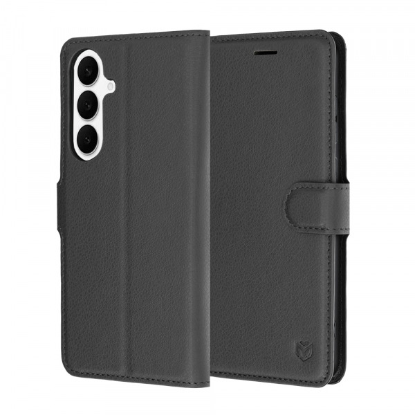 Husa pentru Samsung Galaxy S26 FE S741 / S25 FE, Techsuit, Leather Folio, Neagra