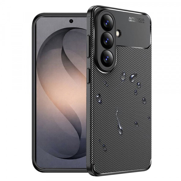 Husa pentru Samsung Galaxy S26 Plus S947, Techsuit, CarbonFiber, Neagra