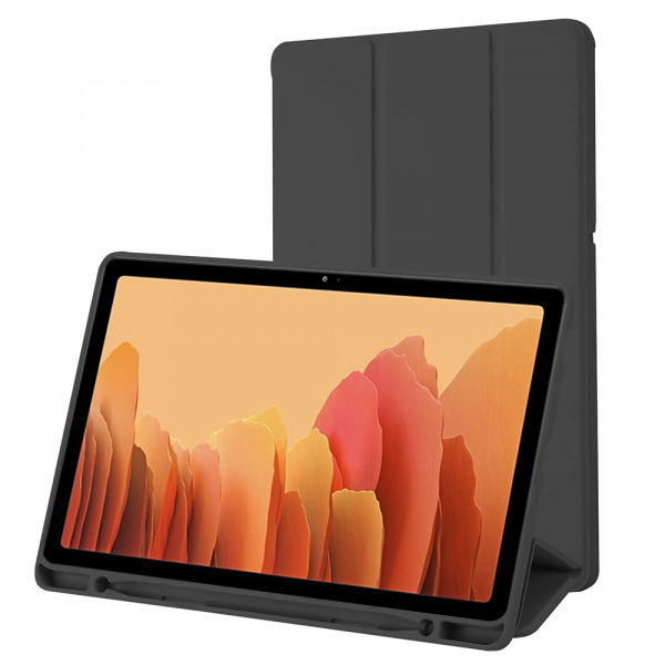 Husa pentru Samsung Galaxy Tab A7 10.4 (2020), Techsuit, Flex Trifold, Neagra