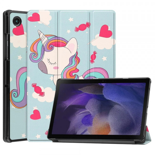 Husa pentru Samsung Galaxy Tab A8 10.5 (2021), Techsuit, FoldPro Unicorn, Multicolor