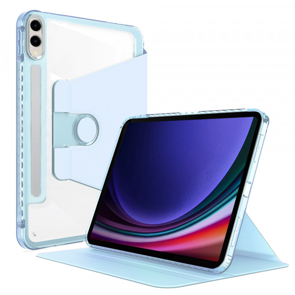 Husa pentru Samsung Galaxy Tab S10 Ultra / Tab S9 Ultra, Techsuit, Crystal Vision, Bleu