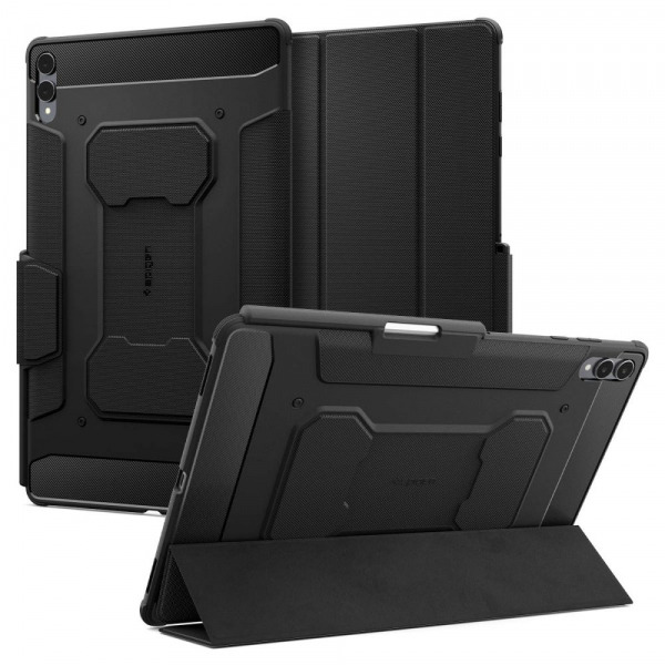 Husa pentru Samsung Galaxy Tab S11 Ultra, Spigen, Rugged Armor Pro, Neagra
