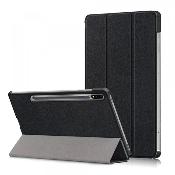 Husa pentru Samsung Galaxy Tab S8+ / Tab S7 FE / Tab S7+, Techsuit, FoldPro, Neagra