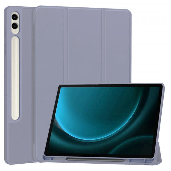 Husa pentru Samsung Galaxy Tab S9 FE+, Techsuit, Flex Trifold, Mov