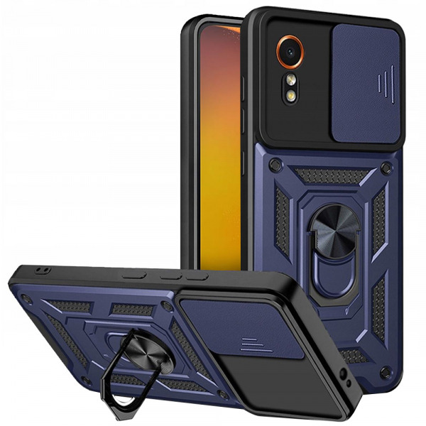 Husa pentru Samsung Galaxy Xcover7 G556, Techsuit, CamShield, Albastra