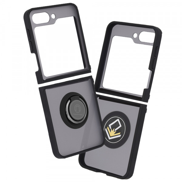Husa pentru Samsung Galaxy Z Flip5 F731, Techsuit, Glinth, Neagra