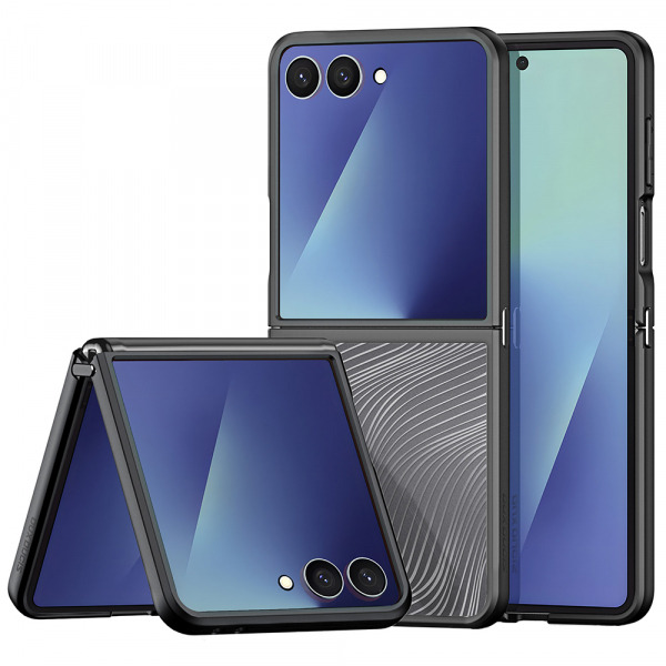 Husa pentru Samsung Galaxy Z Flip7 F766, DUX DUCIS, Aimo, Neagra