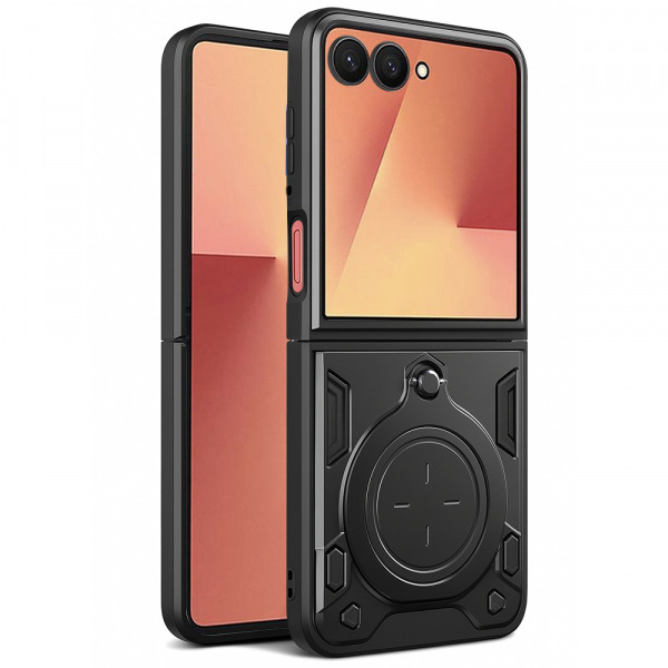 Husa pentru Samsung Galaxy Z Flip7 F766, Techsuit, CamGuard Pro, Neagra