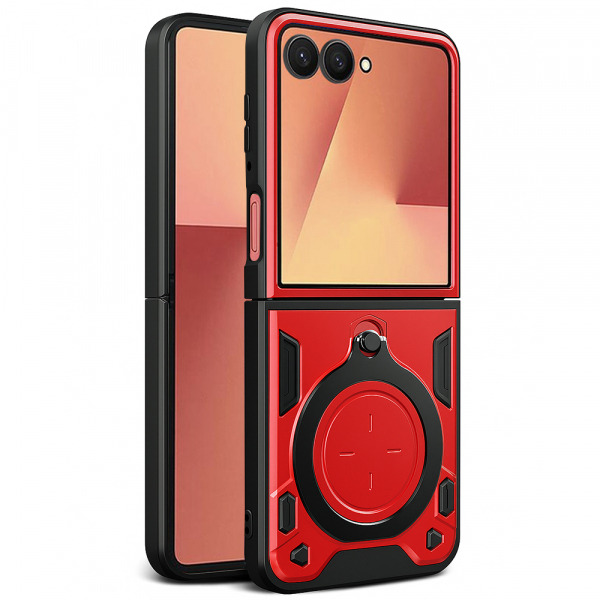 Husa pentru Samsung Galaxy Z Flip7 F766, Techsuit, CamGuard Pro, Rosie
