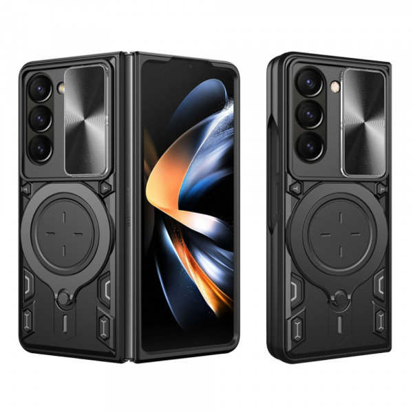 Husa pentru Samsung Galaxy Z Fold5 F946, Techsuit, CamGuard Pro, Neagra
