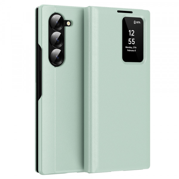 Husa pentru Samsung Galaxy Z Fold5 F946, Techsuit, SmartView, Verde