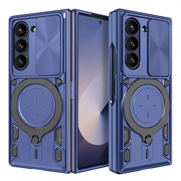 Husa pentru Samsung Galaxy Z Fold6 F956, Techsuit, CamGuard Pro, Albastra