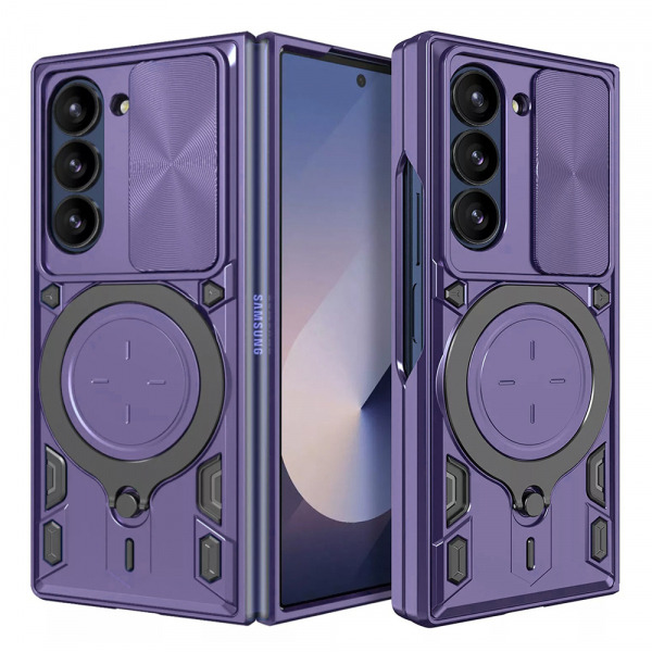 Husa pentru Samsung Galaxy Z Fold6 F956, Techsuit, CamGuard Pro, Mov