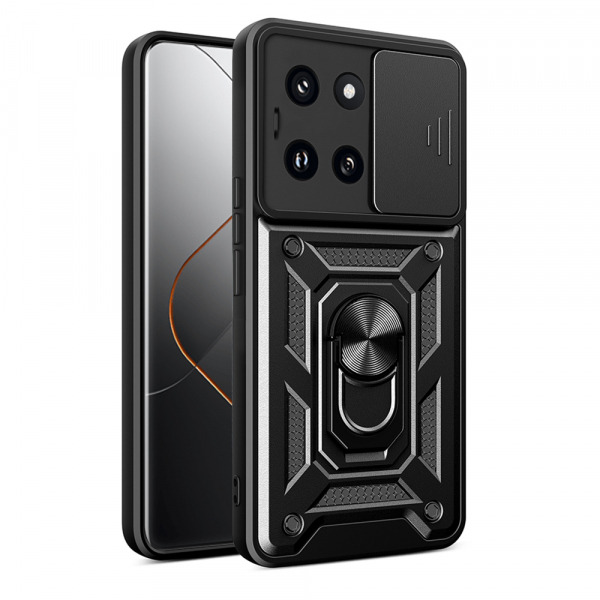 Husa pentru Xiaomi 14 Pro, Techsuit, CamShield, Neagra
