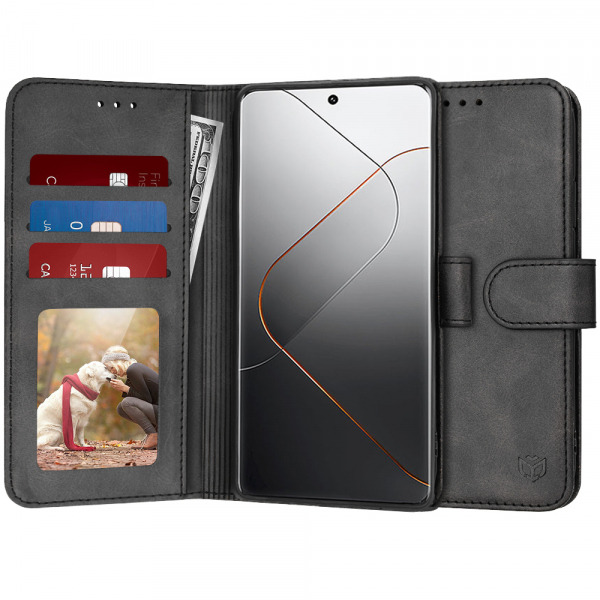 Husa pentru Xiaomi 14 Pro, Techsuit, Diary Book, Neagra