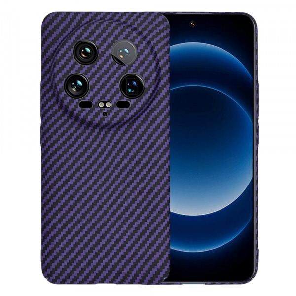 Husa pentru Xiaomi 14 Ultra, Techsuit, Carbonite FiberShell, Mov