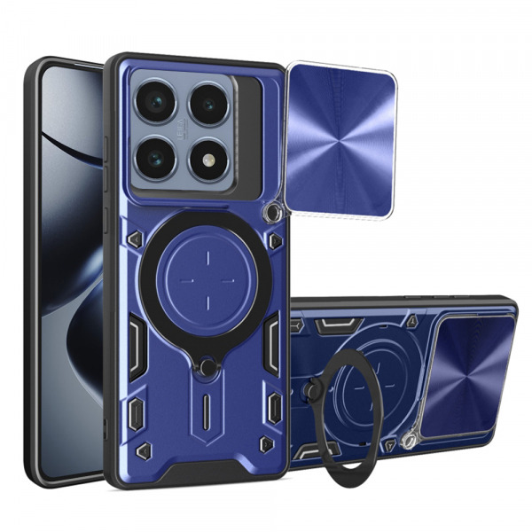 Husa pentru Xiaomi 14T Pro, Techsuit, CamGuard Pro, Albastra