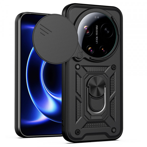 Husa pentru Xiaomi 17 Ultra, Techsuit, CamShield, Neagra