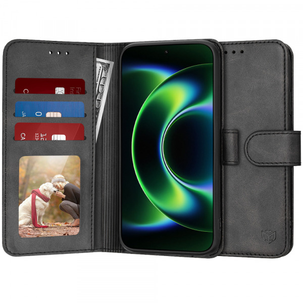 Husa pentru Xiaomi 17 Ultra, Techsuit, Diary Book, Neagra