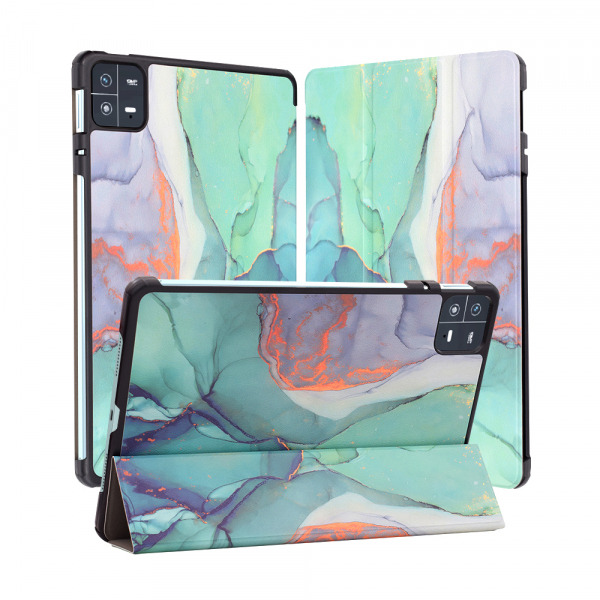 Husa pentru Xiaomi Pad 6 / 6 Pro, Techsuit, FoldPro Green Time, Multicolor