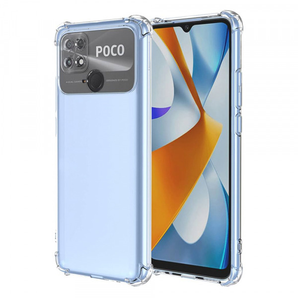 Husa pentru Xiaomi Poco C40, Techsuit, Shockproof Clear, Transparenta
