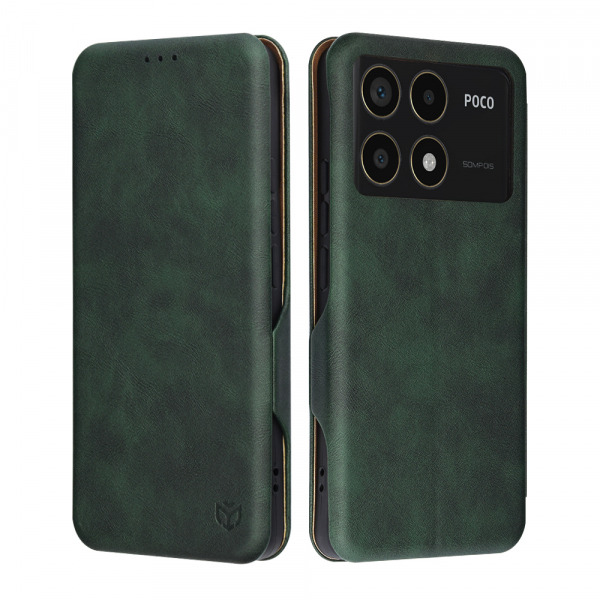 Husa pentru Xiaomi Poco F6 Pro, Techsuit, Safe Wallet Plus, Verde